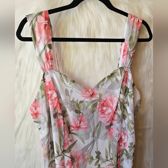 Connected Apparel Floral Sleeveless Babydoll Dress - Picture 2 of 9